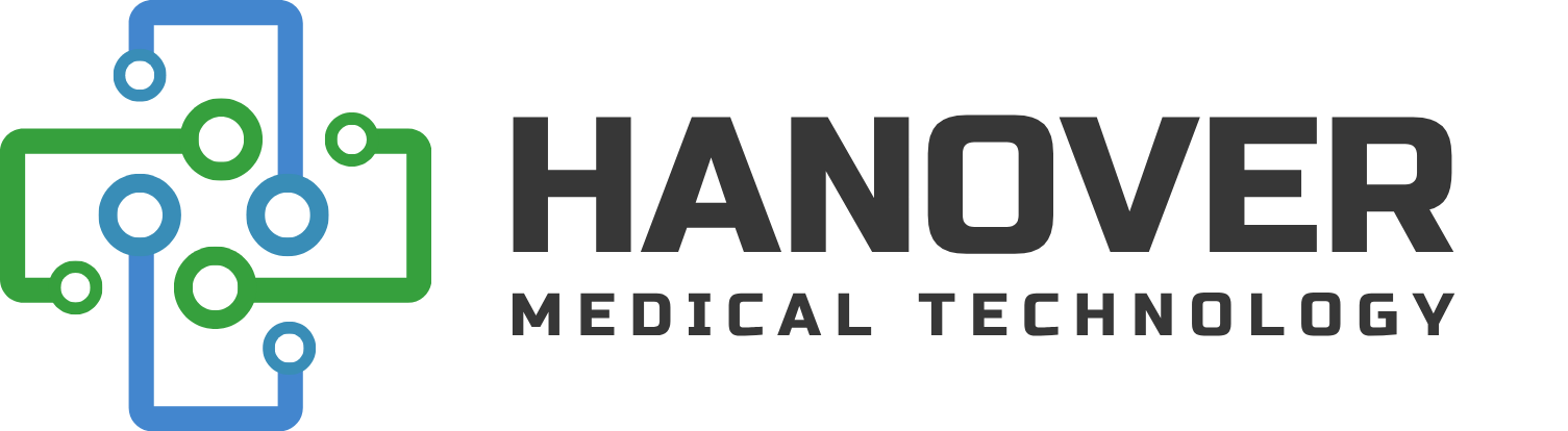 Blue and Green Modern Medical Technology Logo Design