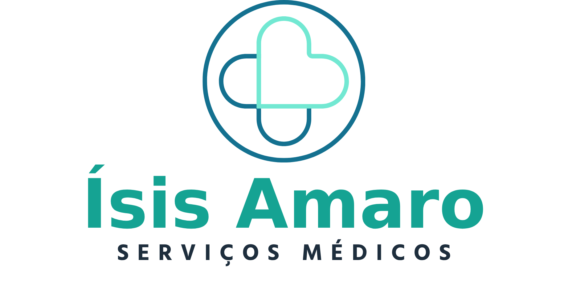 Serviços médicos minimalista branco logo